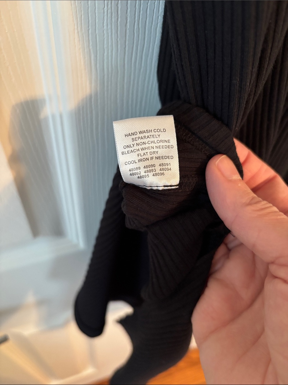 NWT SUGARLIPS RIBBED KNIT TANK DRESS in Black Size Medium - Picture 7 of 7